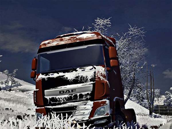 DAF XF Euro6 Snow skin