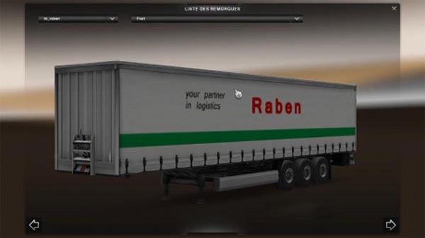 DAF XF Raben Skin + Trailer 