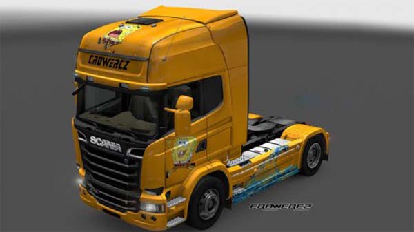 Scania Streamline Spongebob Skin