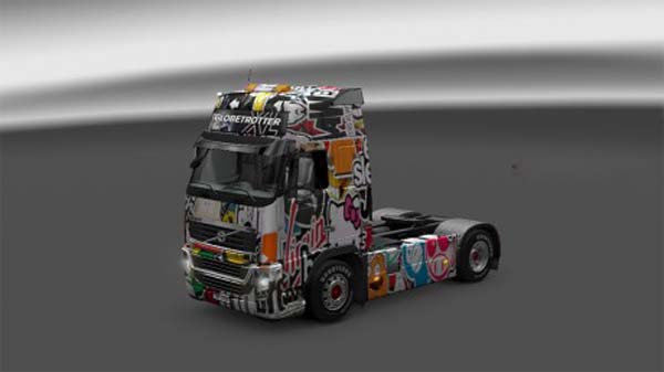 Skin sticker bombs Volvo FH 16