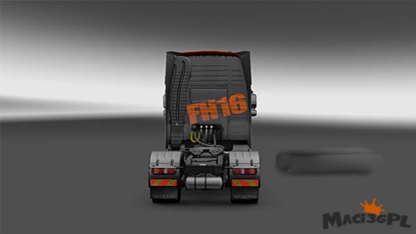 Volvo FH 2009 Black Orange Skin