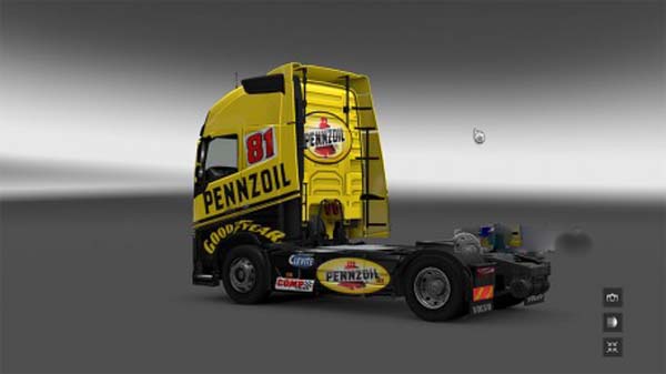 Volvo Pennzoil skin