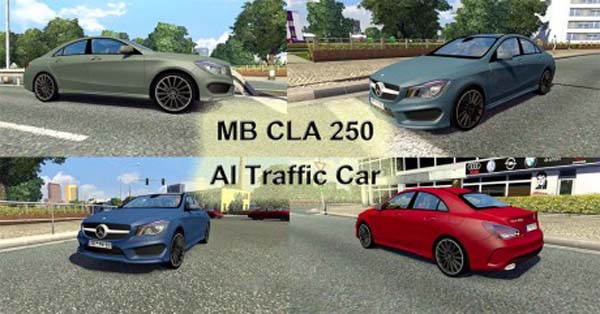 Mercedes Benz CLA 250 AI Traffic Car