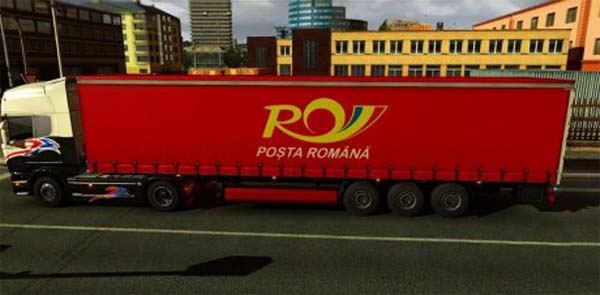 Posta Romana Trailer Skin