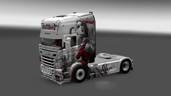 Scania Harley Quinn White Skin