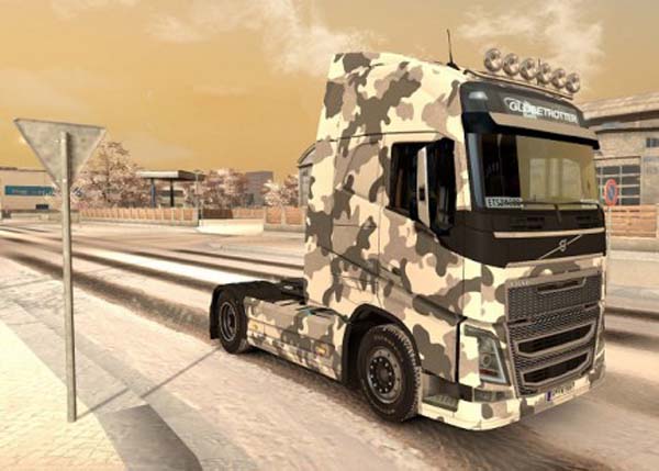 Volvo FH 2012 Army Winter Skin