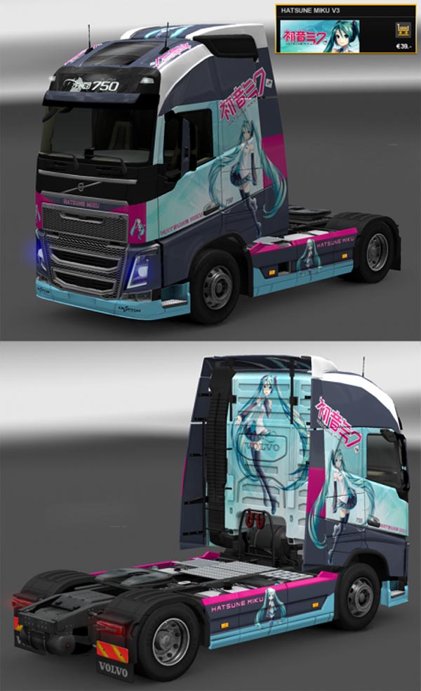 Volvo FH 2012 Hatsune Miku Skin 