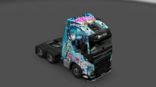 Volvo FH 2012 Itasha Hatsune Miku Skin