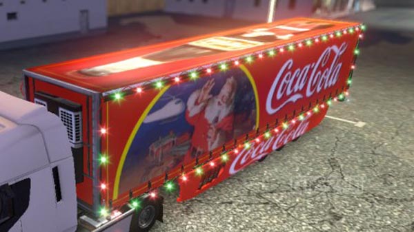 Xmas coca-cola trailer