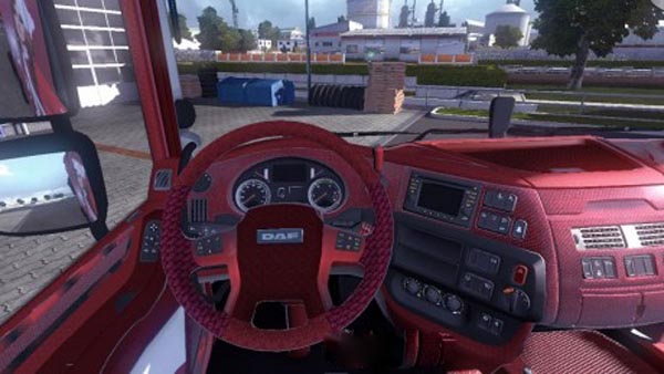 Daf XF Euro 6 Dark Red Interior