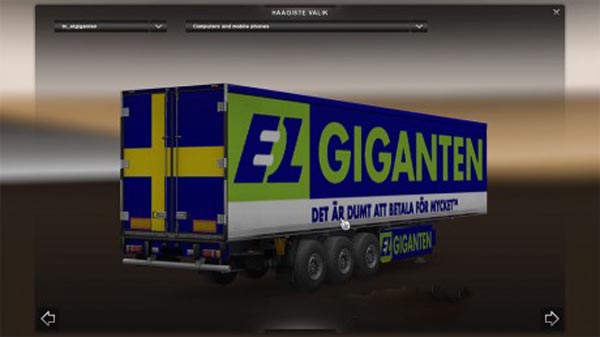 Elgiganten Trailer Skin