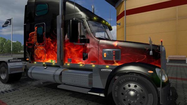 Freightliner Coronado Original Fire Skin