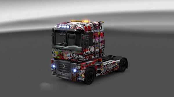 Renault Magnum Stickerbomb Skin