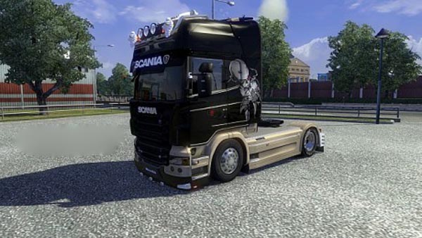 Scania Black Beige Skin