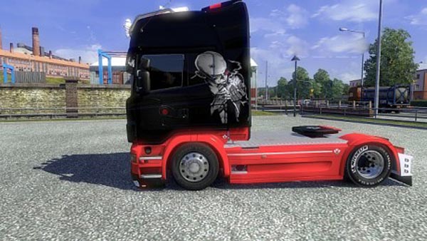 Scania Black Red Skin