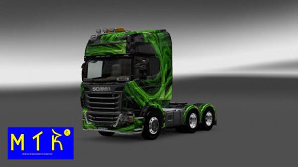 Scania Green Waves Skin