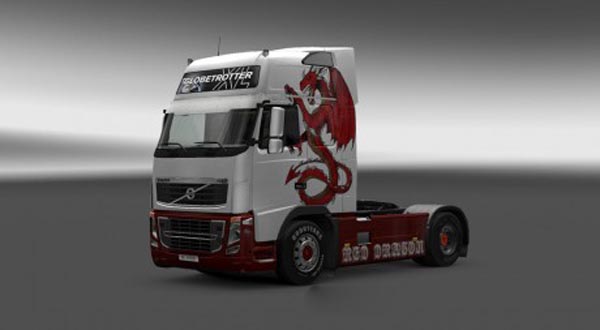 Volvo FH 2009 Red Dragon Skin