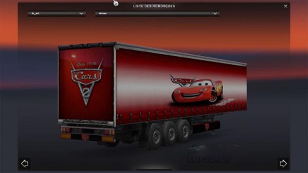 Cars mcqueen trailer