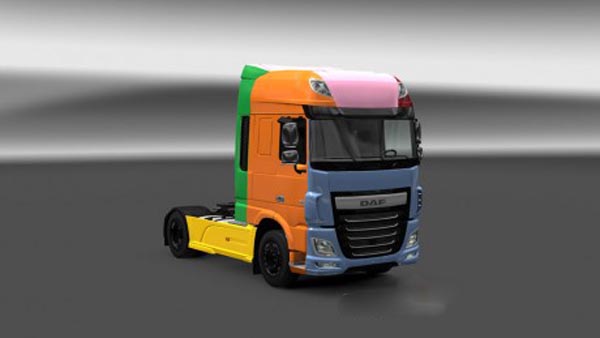 DAF XF Euro 6 Multicolor Skin