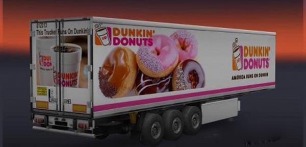 Dunkin Donuts Trailer Skin