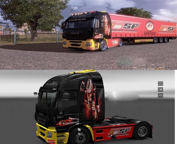 Iveco Hi-Way F1 Ferrari Combo Packs 1.16