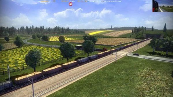 Long train for standart map