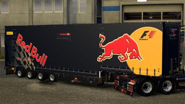 REDBULL jumbo krone trailer