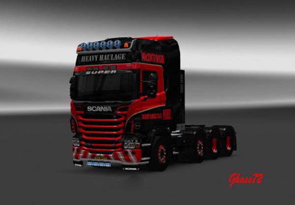 Scania R McIntosh Heavy Haulage Skin