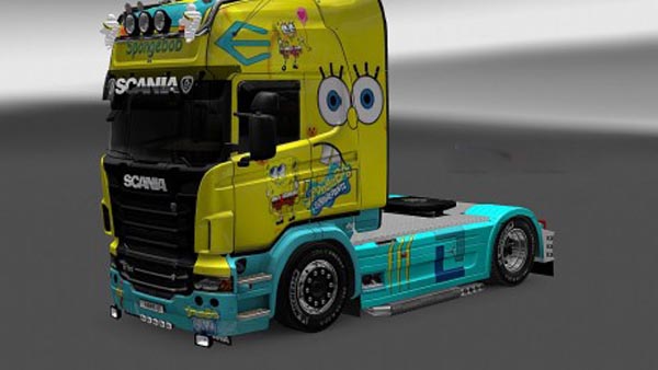 Scania R spongebob Skin 1.16