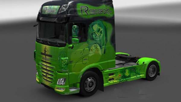 DAF XF Euro 6 Reich Green Skin