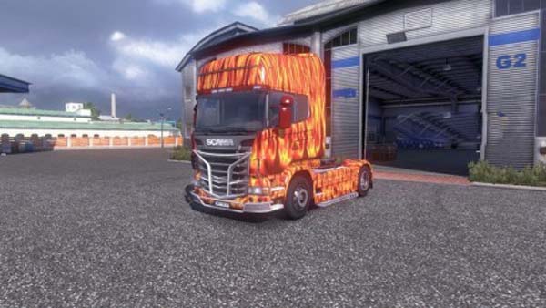 Flames Scania R 2009 