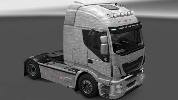 Iveco Hi Way Brushed Aluminum Skin