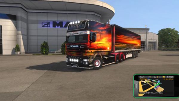 Scania RJL Sunset Skin