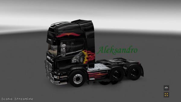 Scania Streamline Night Wolf Skin