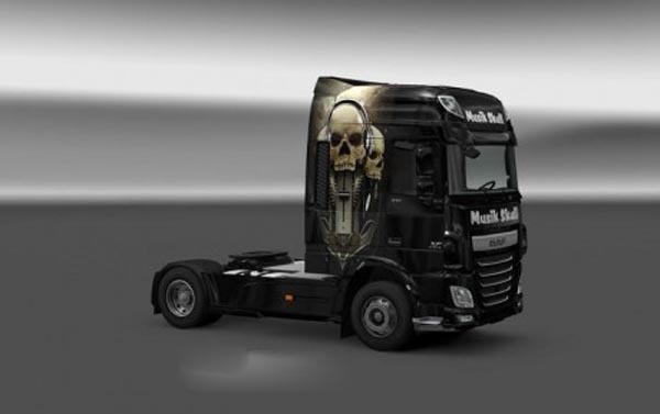 DAF XF 106 Musik Skull Skin