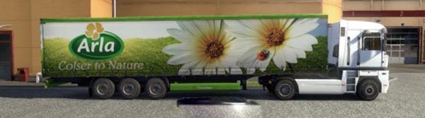 Krone Profiliner and Coolliner Arla Trailer Skin