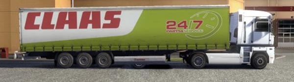 Krone Profiliner and Coolliner Claas Service Trailer Skin