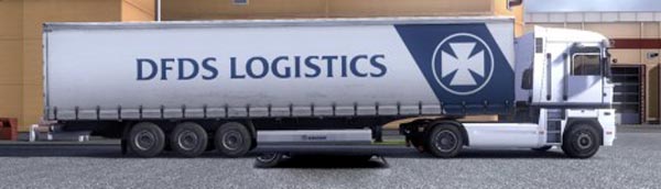 Krone Profiliner and Coolliner DFDS Logistics Trailer Skin