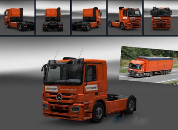 Mercedes Actros Wielemaker Skin