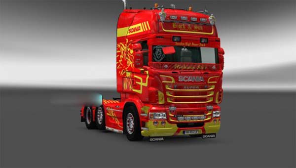 Bjork ans son skin Scania RJL