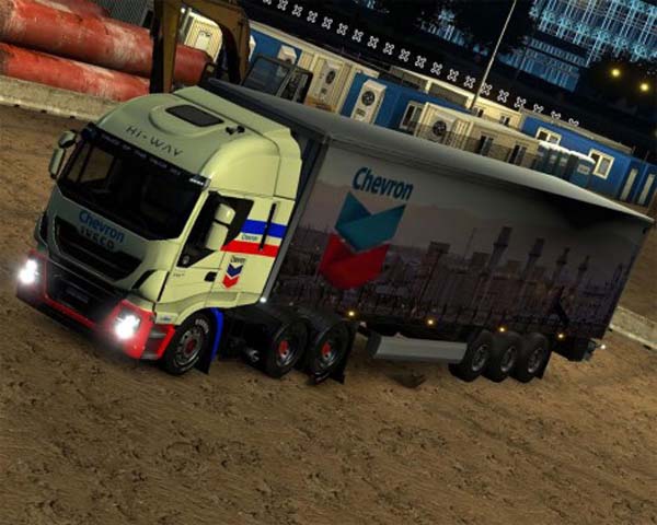 Chevron Iveco Hi-Way skin + trailer pack