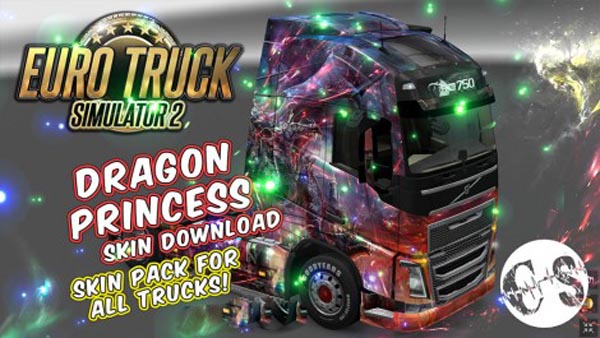 Dragon Princess Skin Pack for All Trucks + Volvo Ohaha