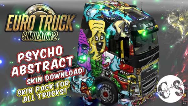 Psycho Abstract Skin Pack for All Trucks