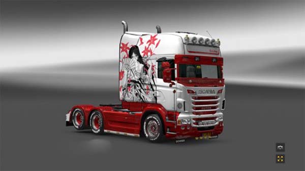 Scania Longline Geisha Skin