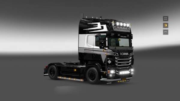 Scania RJL Holland Style Black Skin