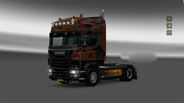 Scania RLJ Golden Cowboy Skin