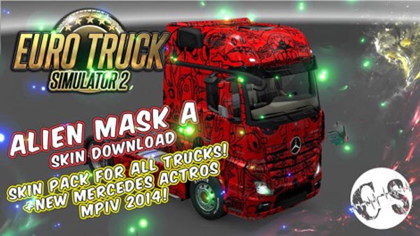Alien Mask A Skin Pack for All Trucks