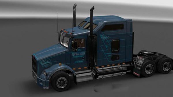 Kenworth T800 Brooks Trucking Skin