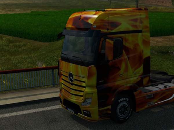 Mercedes MP4 2014 Man Fire Skin