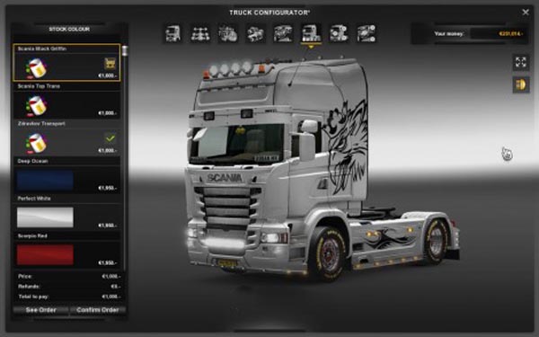 Scania RLJ Black Griffin Paintjob